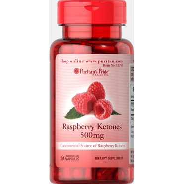 ภาพสินค้าของแท้  Puritan's Pride Raspberry Ketones 100/600mg Complex/120/60 Capsules จากร้าน wellness2plus บน Shopee ภาพที่ 1