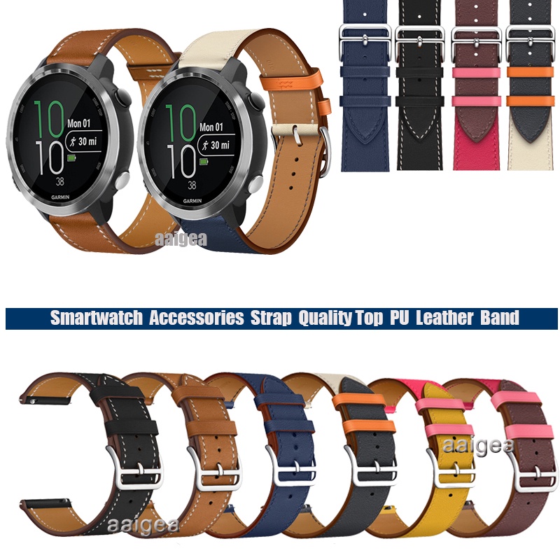 สายหนังทดแทนวงสำหรับผู้เบิกทาง-garmin-645-245-245-เพลง-for-garmin-venu-venu-sq-vivoactive-3-music