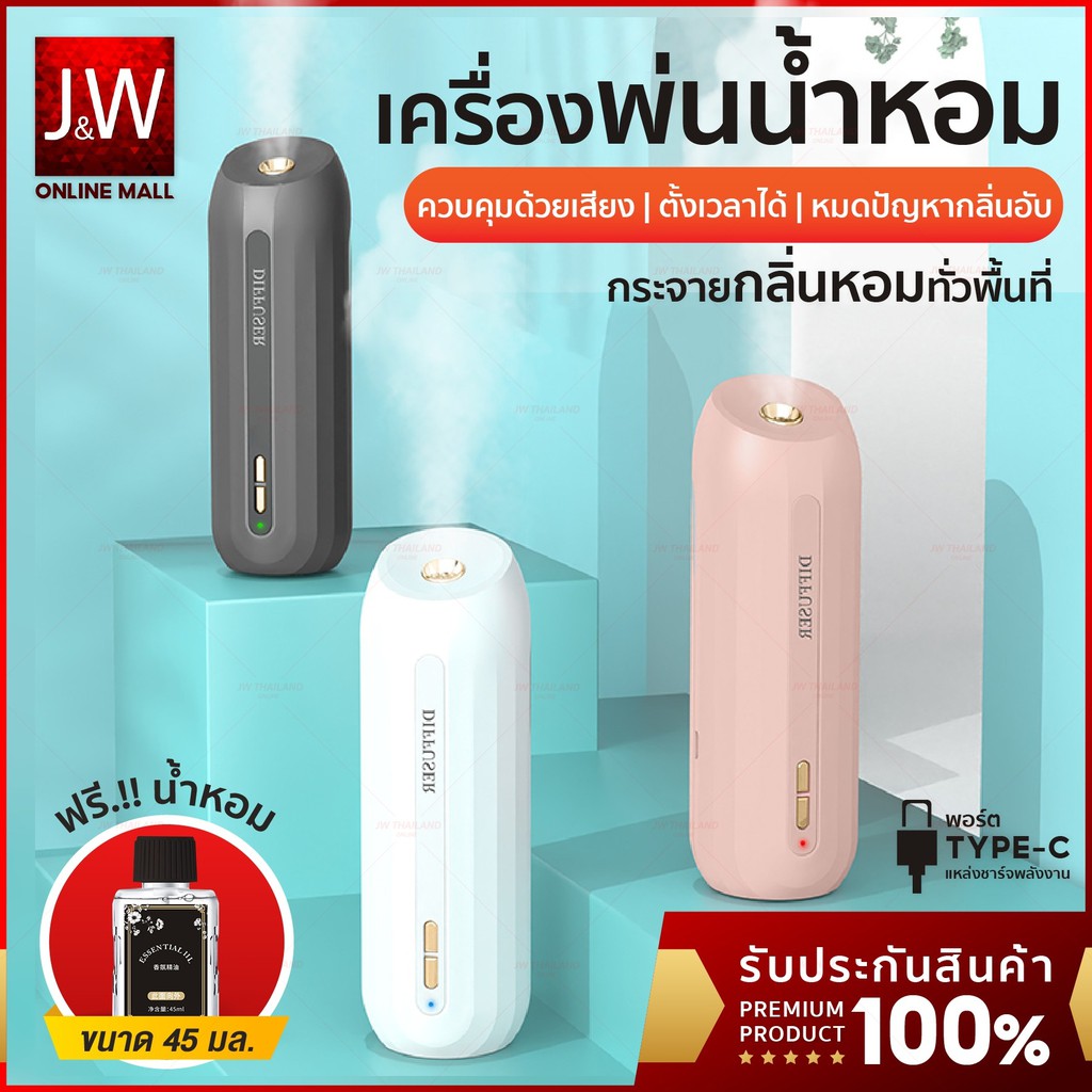 ราคาและรีวิวเครื่องพ่นสเปรย์อัตโนมัติ ฟรีน้ำหอม45ML สเปรย์อโรมาอัจฉริยะ Fragrance Machine ดับกลิ่น เครื่องกลิ่นหอมบ้านห้องน้ม