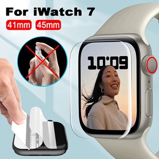 สินค้า ฟิล์ม TPU Apple Watch ใส ลงโค้ง ฟิล์มไฮโดรเจล สำหรับ apple watch series 7 ครบทุกขนาด 41 มม. 45 มม.