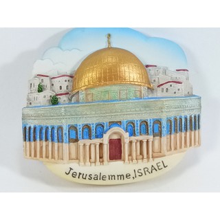แม่เหล็กติดตู้เย็นนานาชาติสามมิติ รูปเมืองเก่าแก่เยรูซาเลม ประเทศอิสราเอล 3D fridge magnet ฺJerusalem Israel