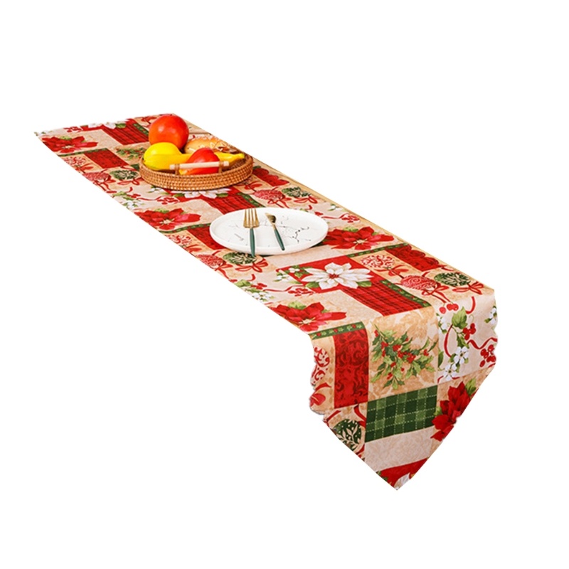 exhila-ผ้าปูโต๊ะ-ลายเกล็ดหิมะ-สําหรับตกแต่งบ้าน-โต๊ะทานอาหาร-คริสต์มาส-ในร่ม-กลางแจ้ง
