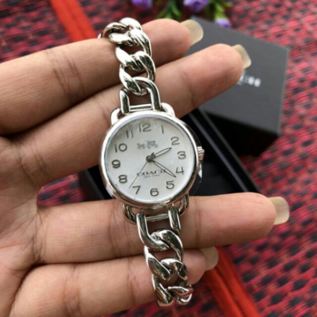 coach-watch-ของแท้-หน้าปัด-28mm-สายปรับถอดได้