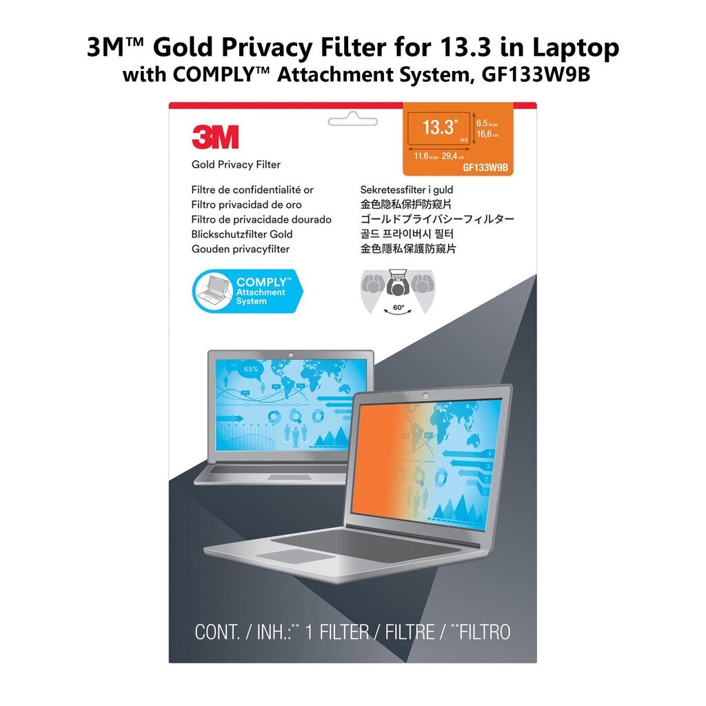 จอกรองแสง-3m-สีทอง-13-3-นิ้ว-gold-privacy-filter-laptop-gf133w9b-ป้องกันการแอบมองจากด้านข้าง