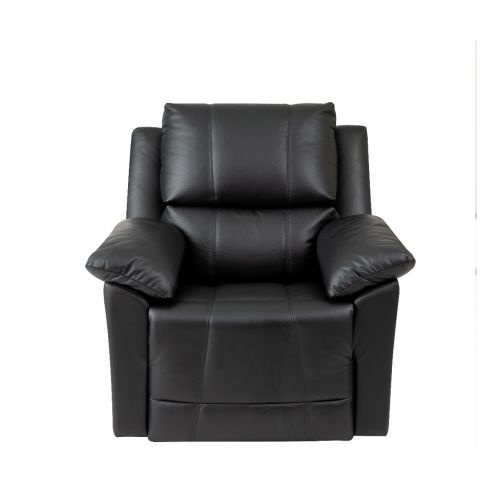 modernform โซฟารีไคลเนอร์ รุ่น RELAX ปรับเอนปรับขาได้ หุ้มหนังแท้สีดำ ...
