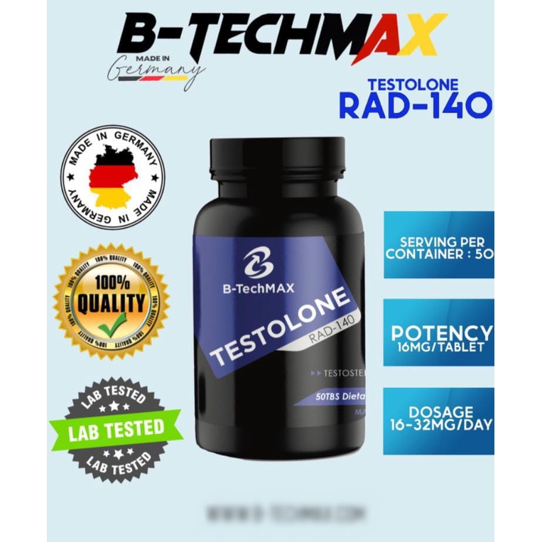ภาพหน้าปกสินค้าB-TechMax Sarms Testolone RAD-140 16mg 50 tabs