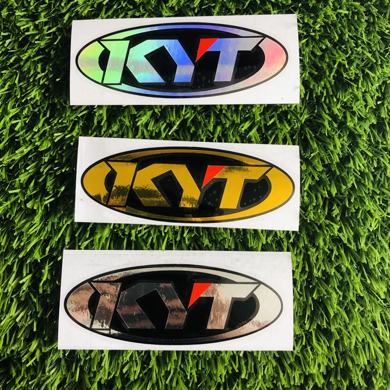 ตัดสติ๊กเกอร์ - CHROME HOLOGRAM KYT HELMET LOGO Sticker | Shopee Thailand