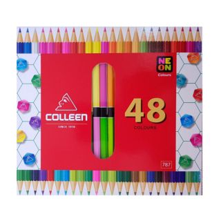 สีไม้คอลลีน Colleen 24แท่ง48สี#787(แท่งเหลี่ยม)
