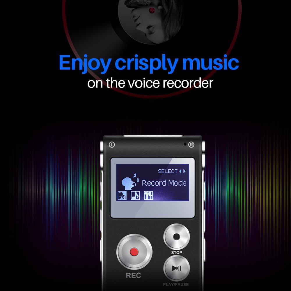 ภาพสินค้าsk-012 MP3 เครื่องอัดเสียง8GB เครื่องบันทึกเสียง USB 8G 650hr เครื่องเล่น MP3 เครื่องอัดเสียง จากร้าน bondeson.th บน Shopee ภาพที่ 7