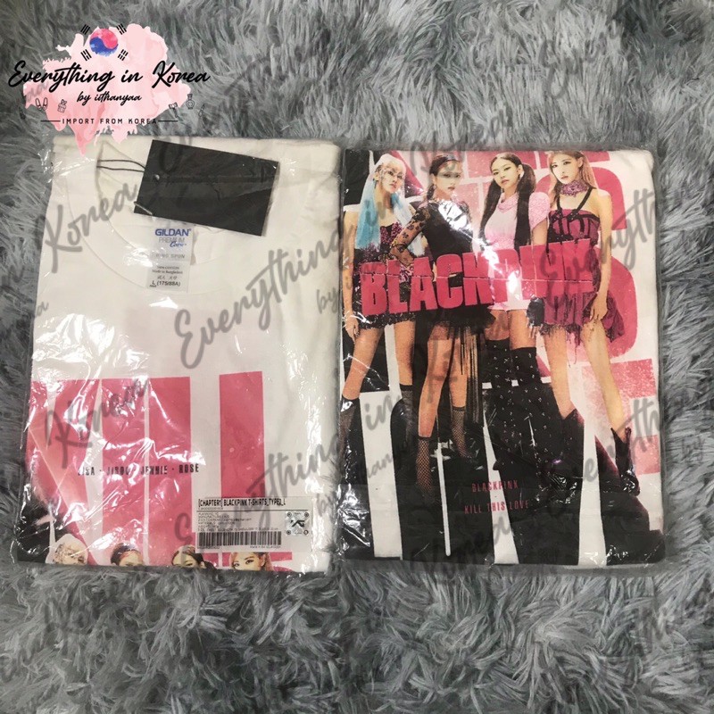 เสื้อ-blackpink-ของแท้-พร้อมส่ง-chapter1-blackpink-t-shirts-type2-size-l