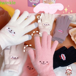 ภาพหน้าปกสินค้าTwinkle1 ถุงมือผ้าถักลายการ์ตูนน่ารักให้ความอบอุ่นสําหรับผู้ชาย ที่เกี่ยวข้อง