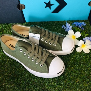 CONVERSE รุ่น Jack Purcell Play Bold ox Military สีเขียวทหาร