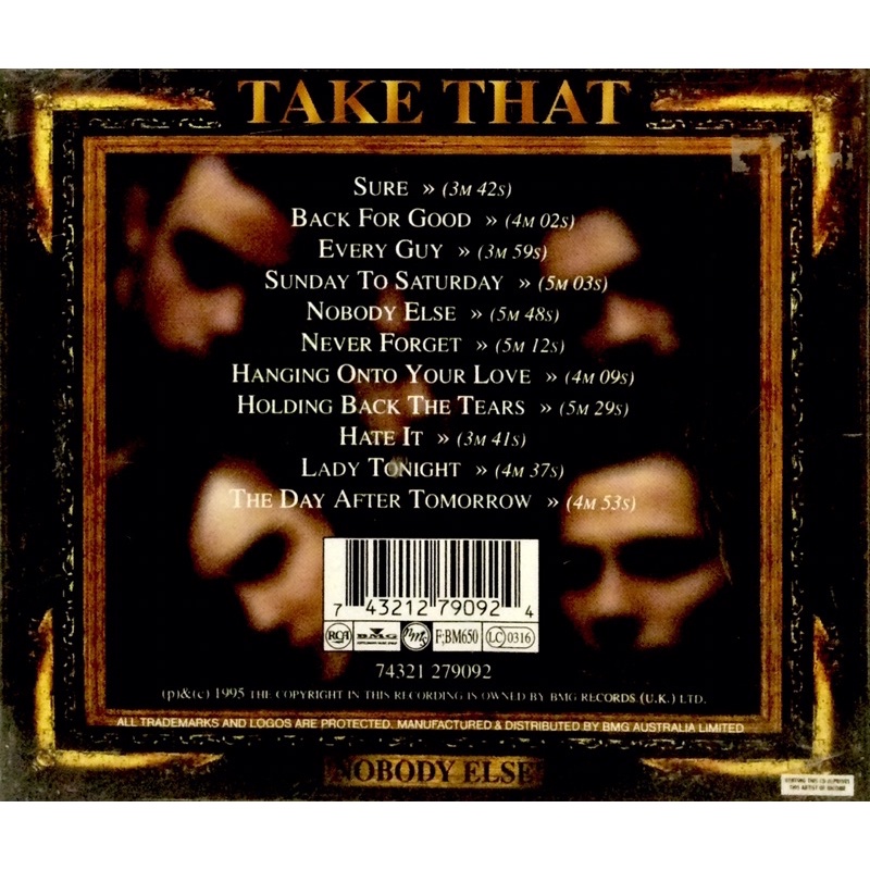 cdเพลงสากล-take-that-ลิขสิทธิ์แท้