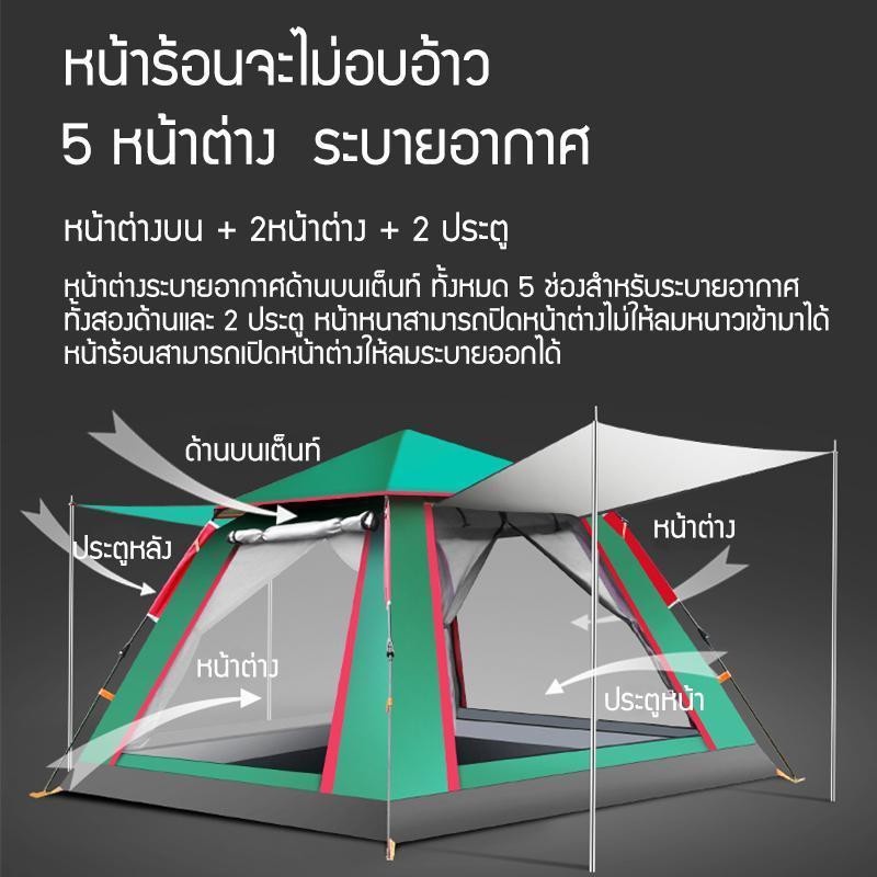 ส่งจากไทย-เต้นท์แคมป์ปิ้ง-2-6-คน-เต็นท์-เต้นท์สนาม-240-240-150cm-เต็นท์นอน-เต็นท์เดินป่า-เต็นท์สำหรับ