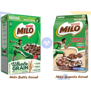 Nestle Milo Chocolate &amp; Malt Flavored Whole Grain Wheat Balls Breakfast Cereal 330g / Nestle Milo Granola 300g