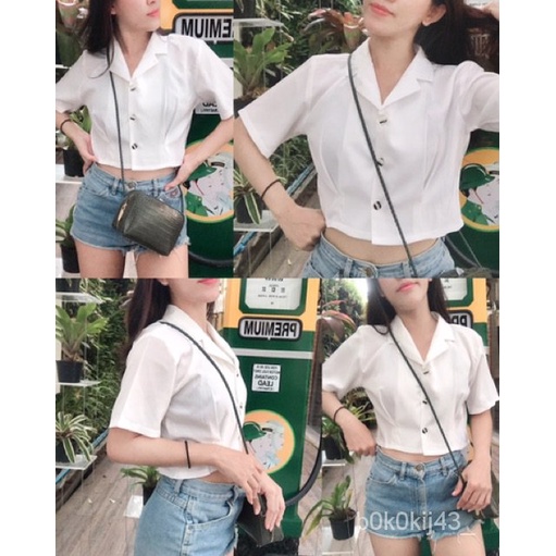 ry-ร้านแฟชั่น-พร้อมส่งpoppy-crop-shirt-ครอปเชิ้ตปกเทเลอร์ใหม่