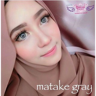 Matake Gray (1) บิ๊กอาย สีเทา ขอบฟุ้ง ตาฝรั่ง โทนฝรั่ง สวยเปรี้ยว ฉ่ำๆ  💜 Dream Color1 Contact Lens Bigeyes คอนแทคเลนส์