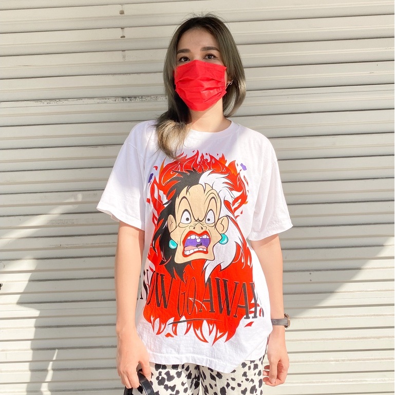 s-5xl-cruella-devil-unisex-cotton-100-เสื้อยืด-เสื้อลายการ์ตูน