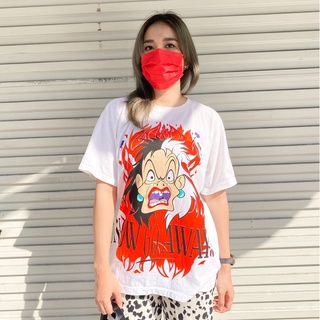 [S-5XL] CRUELLA DEVIL - UNISEX cotton 100% เสื้อยืด เสื้อลายการ์ตูน