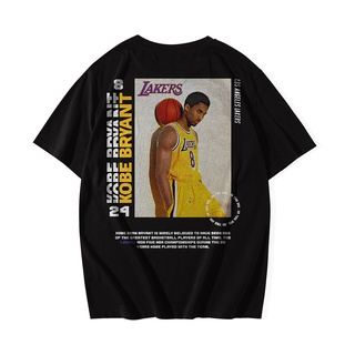 เสื้อยืด พิมพ์ลาย Kobe Bryant 8-24 Los Angeles LakersS-5XL