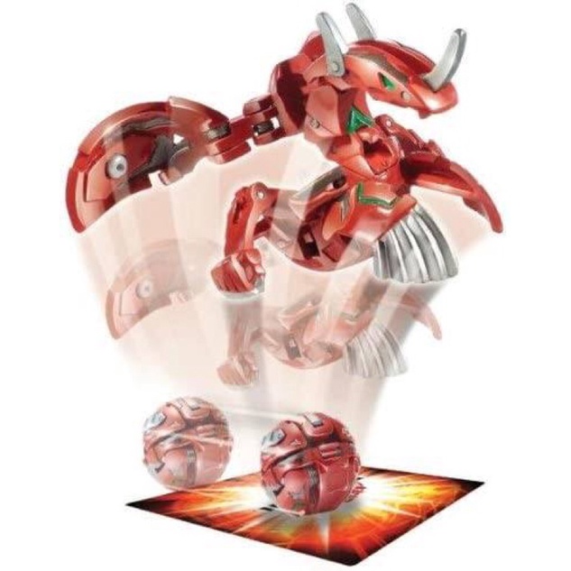 Bakugan Sky Raiders Aeroblitz Fusion Dragonoid Pyrus | Bakugold | Figurine De Collection | Occasion à Vérifier