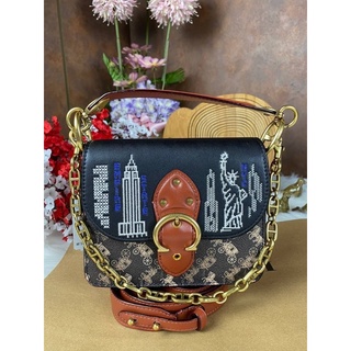 Coach Beat Shoulder Bag 18 With Horse And Carriage Print