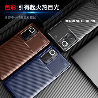 ภาพขนาดย่อของภาพหน้าปกสินค้าเคส Redmi Note 10 10 PRO Carbon เคสซิลิโคนแบบหนากันกระแทกลายคาร์บอนเคปล่า จากร้าน indy_access บน Shopee