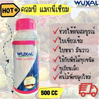 คอมบิ แมกนีเซียม  (WAXAL วูซาล ) ขนาด 500 ซีซี ต้นไม่พุ่ง ใบซีด ไม่เขียวเข้ม ใบหนา มันวาว