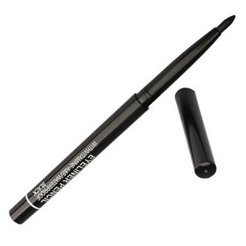 ภาพหน้าปกสินค้าSuper Black Eyeliner Pencil With Vitamin A&E Waterproof อายไลน์เนอร์ดินสอหมุนแบบอัตโนมัติ เนื้อเจลกึ่งครีมกันน้ำ จากร้าน makeuplicious บน Shopee