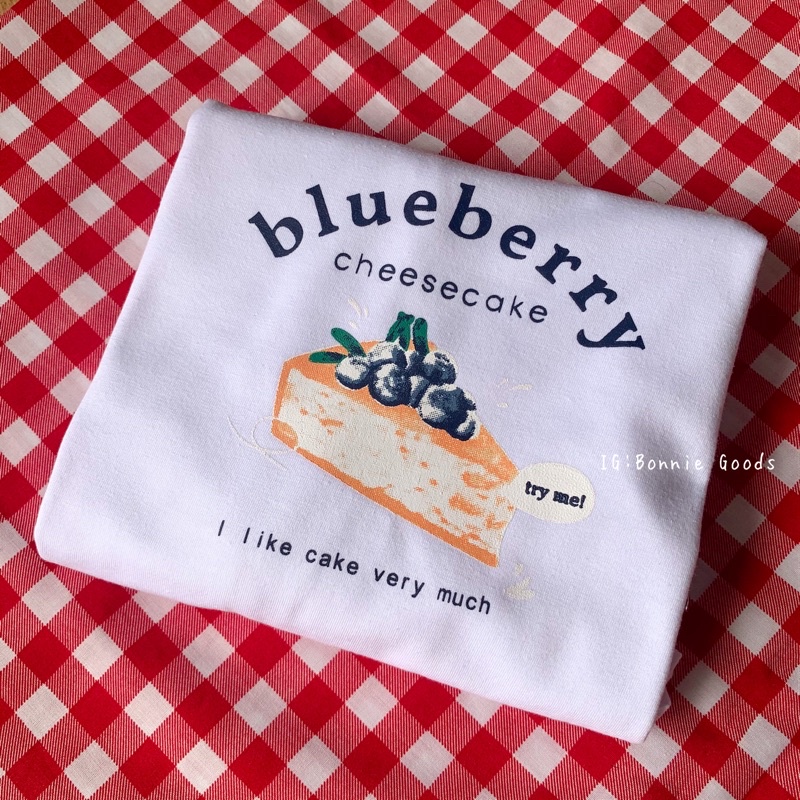 bonnie-goods-blueberry-cheesecake-เสื้อยืดเกาหลีลายบลูเบอร์รี่ชีสเค้ก