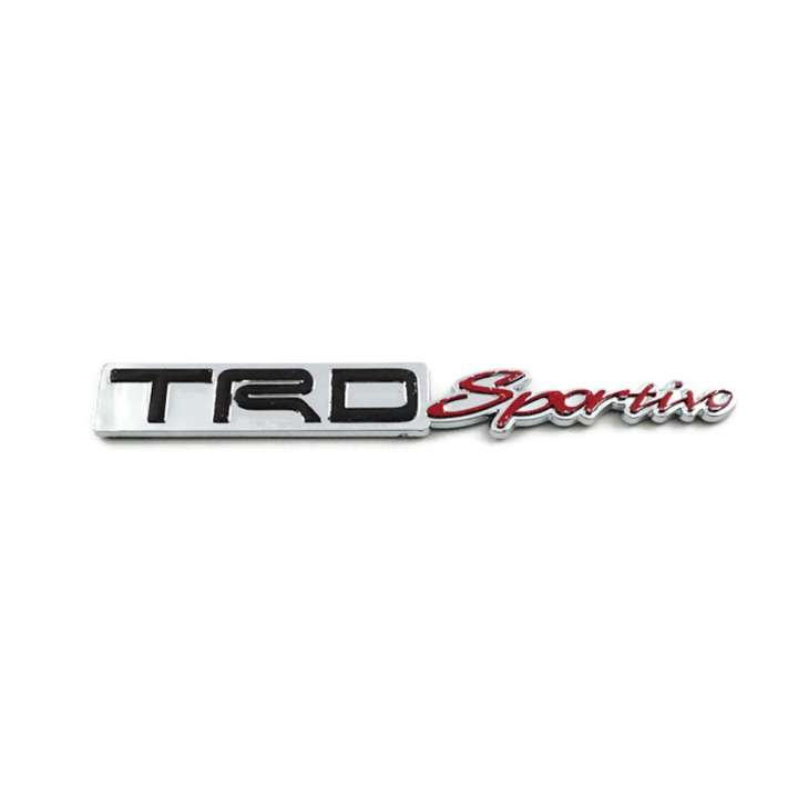 ป้ายโลโก้พลาสติกโครเมี่ยมดำ-แดง-trd-sportivo-ขนาด-16-0x2-0cm-ติดตั้งด้วยเทปกาวสองหน้า-จัดส่งเร็วสินค้าดีมีคุณภาพ