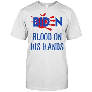[S-5XL] เสื้อยืด พิมพ์ลาย Biden Blood On His Hands สไตล์วินเทจ คลาสสิก ไม่ซ้ําใคร ของขวัญ สําหรับผู้ชาย 919757