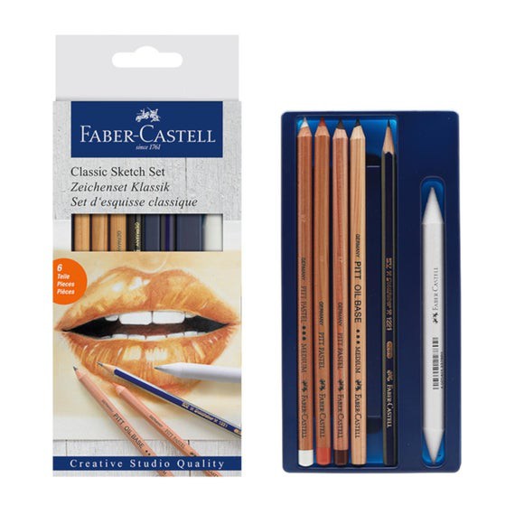 faber-castell-ชุดดินสอซีเปีย-classic-sketch