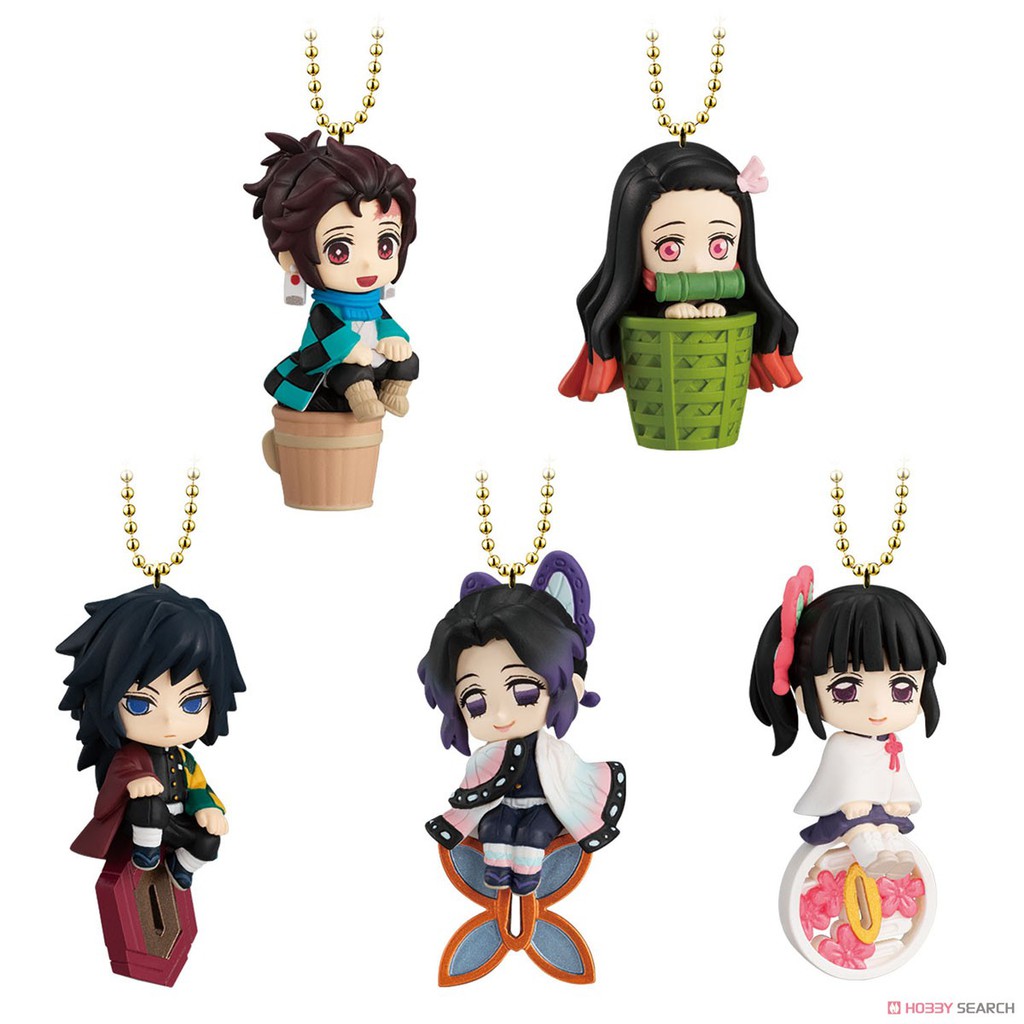 twinkle-dolly-demon-slayer-kimetsu-no-yaiba-2-keychain-candy-toy-ดาบพิฆาติอสูร-ของเล่น-ของสะสม-bandi-แท้100