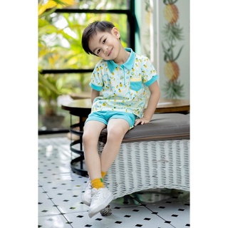 สินค้า ชุดเซ็ท เสื้อ กางเกงขาสั้น เด็กผู้ชาย Shirt&Shorts - Ananas Collection by Baby TiAmo
