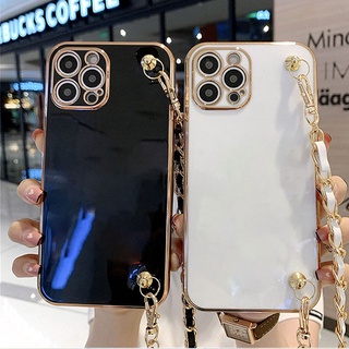 เคสโทรศัพท์มือถือแบบนิ่ม พร้อมสายสะพาย และที่แขวน สีวาว สําหรับ VIVO Y17s Y27 Y36 4G Y35 Y22 Y22s Y16 Y75 5G Y15s Y01 Y21 Y21s Y33s Y33t Y21a Y21t Y20 Y20s Y12s Y20sg Y20i Y17 Y15 Y12 Y11 Y12i