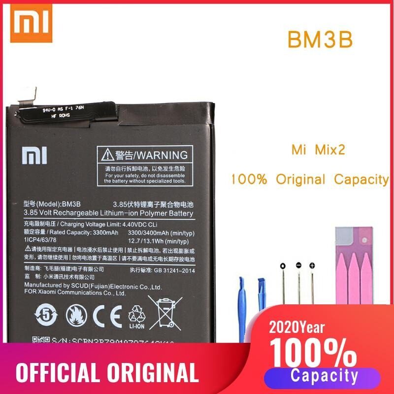 โทรศัพท์เดิมแบตเตอรี่สำหรับmi-mix-2-2sแบตเตอรี่xiaomi-mi-mix2-mix2s-bm3bแบตเตอรี่xiaomi-bateriaสำหรับmimix-2-2s