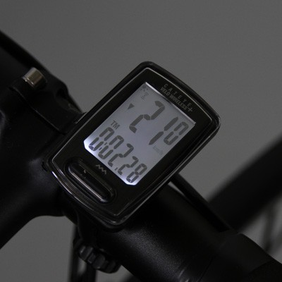 ไมล์จักรยาน-cateye-รุ่น-velo-wireless-รุ่นไร้สาย-มีไฟหน้าจอ