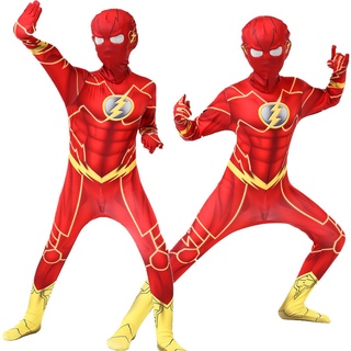 ชุดคอสเพลย์อนิเมะ Iron Man Zentai Flash สําหรับเด็ก