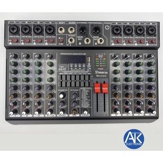 MIXER มิกเซอร์ PROEUROTECH MIX G12FX คาราโอเกะ บลูทูธ เอฟเฟค เครื่องเสียง มิกซ์ กลางแจ้ง BT USB EFFECT akelectronic