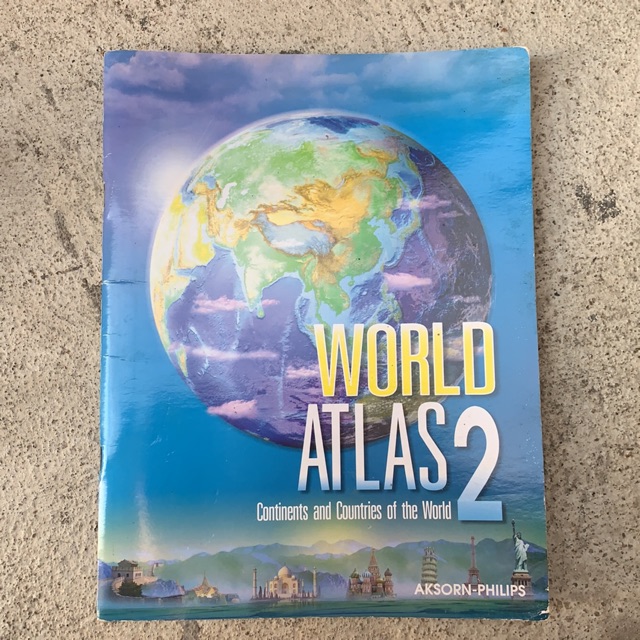 World Atlas 2 หนังสือแผนที่รอบโลก | Shopee Thailand