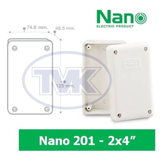 ภาพขนาดย่อของภาพหน้าปกสินค้าNano กล่องกันน้ำ กล่องไฟ บ๊อกกันน้ำ 2x4 4x4 แบบกลม กล่องลอย นาโน Nano 200 Nano 201 Nano 202 จากร้าน daotwinkle บน Shopee