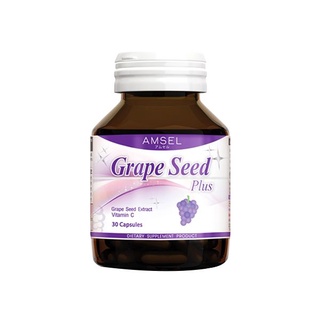 Amsel Grape Seed Plus เกรปซีด พลัส สารสกัดจากเมล็ดองุ่น 30 แคปซูล 1 กระปุก