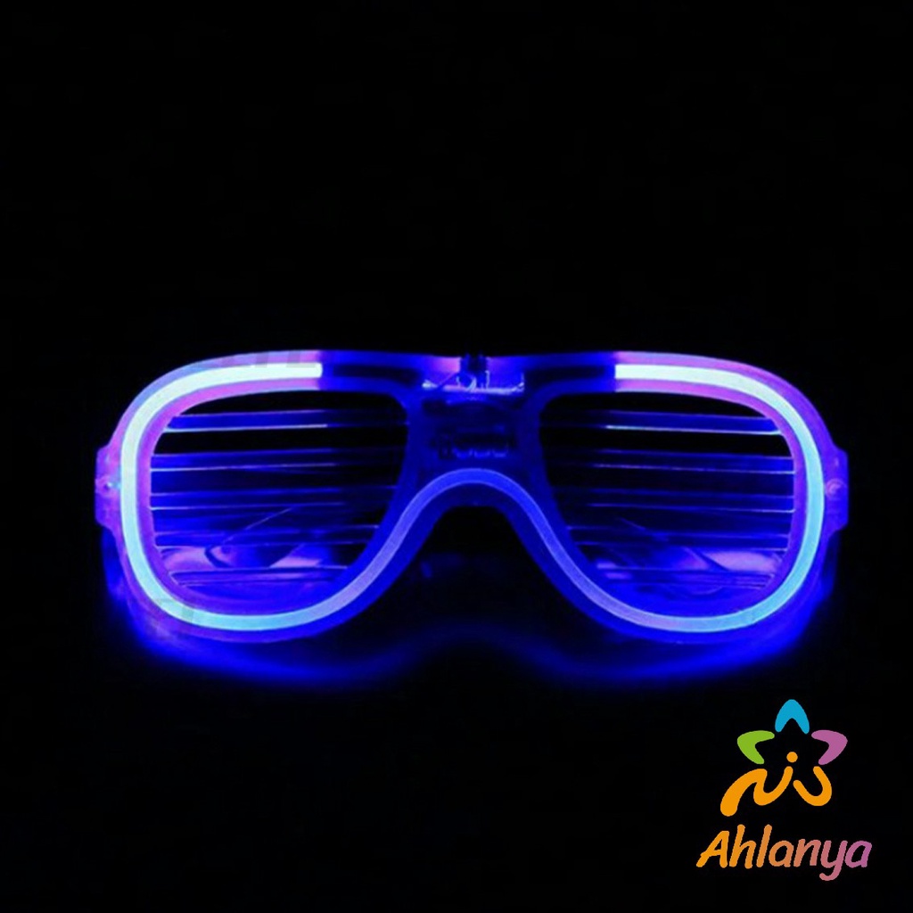 ahlanya-แว่นตาเรืองแสง-มีหลอดไฟ-led-แว่นตาเรืองแสง-คริสต์มาส-luminous-glasses