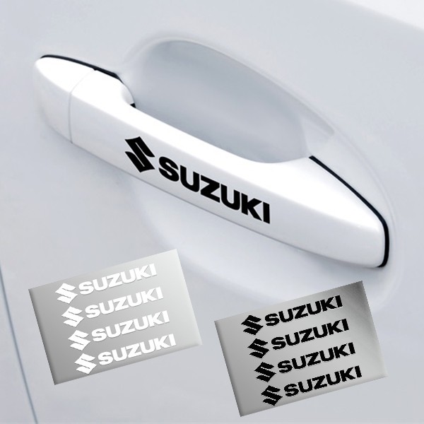 suzuki-รถ-pvc-รถ-decal-มือจับประตูสติกเกอร์กาวสำหรัซูซูกิ4-ชิ้น