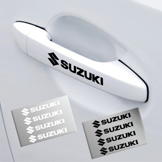 SUZUKI รถ PVC รถ Decal มือจับประตูสติกเกอร์กาวสำหรัซูซูกิ4 ชิ้น