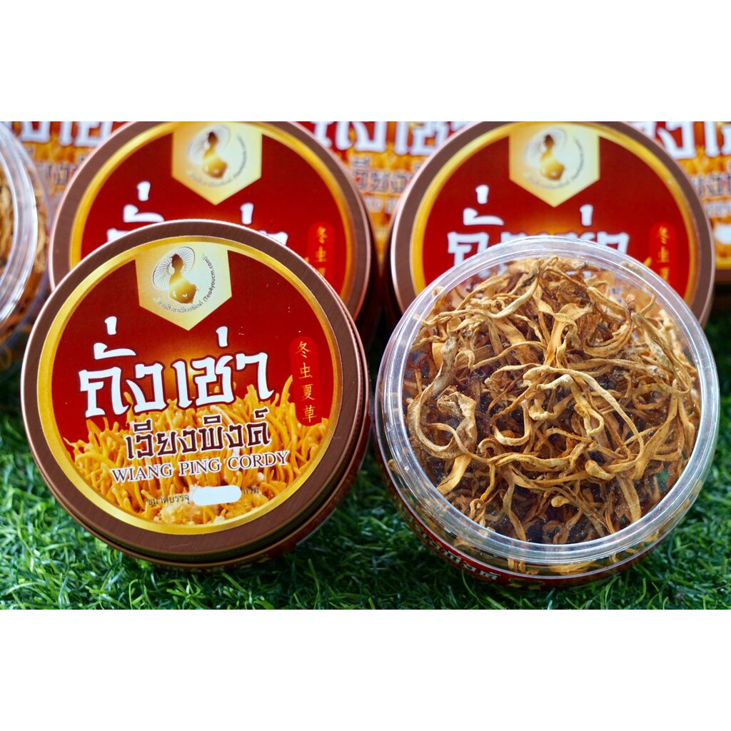 ถั่งเช่า-cordyceps-เห็ดถั่งเช่าสีทอง-ขนาดบรรจุ-20-กรัม-สินค้าวิสาหกิจชุมชน-ได้รับรองสินค้ามาตรฐานเกษตร-จากกรมวิชาการเ