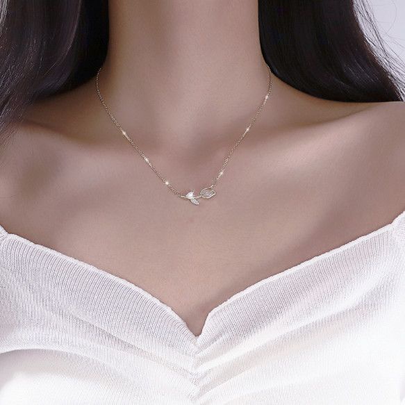สร้อยคอโซ่-จี้ดอกทิวลิป-ประดับโอปอล-หรูหรา-ระดับไฮเอนด์-เหมาะกับฤดูใบไม้ผลิ-และฤดูร้อน-สําหรับผู้หญิง-2022