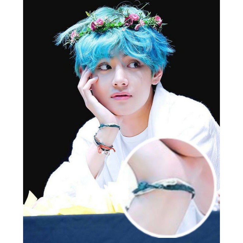 V BTS Origin แพ็คเกจสร้อยข้อมือสีน้ําเงินสีเขียวสีขาวและที่แตกต่างกัน ...