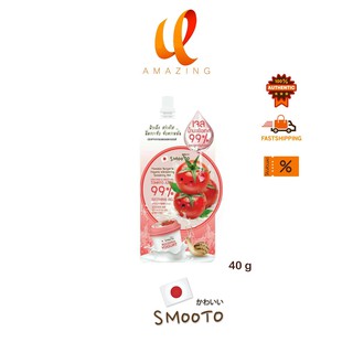 ( 1 ซอง) Smooto Tomato Bulgaria Yogurt Whitening Soothing Gel สมูทโตะ โทเมโท บัลกาเรีย โยเกิร์ต ไวท์เทนนิ่ง ซูทติ้ง เจล